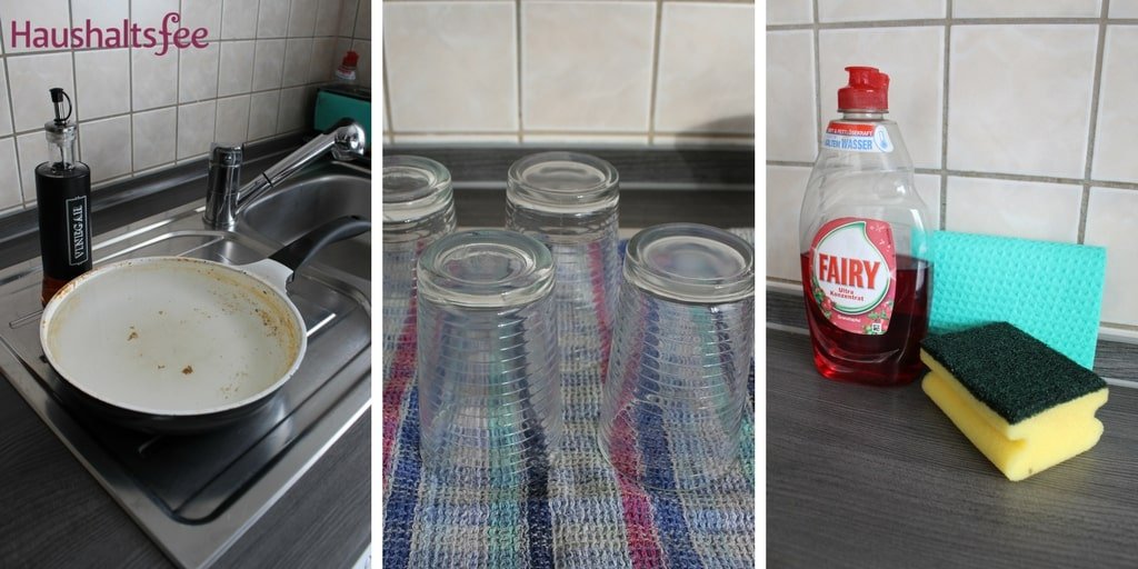 Geschirr abwaschen und spülen per Hand